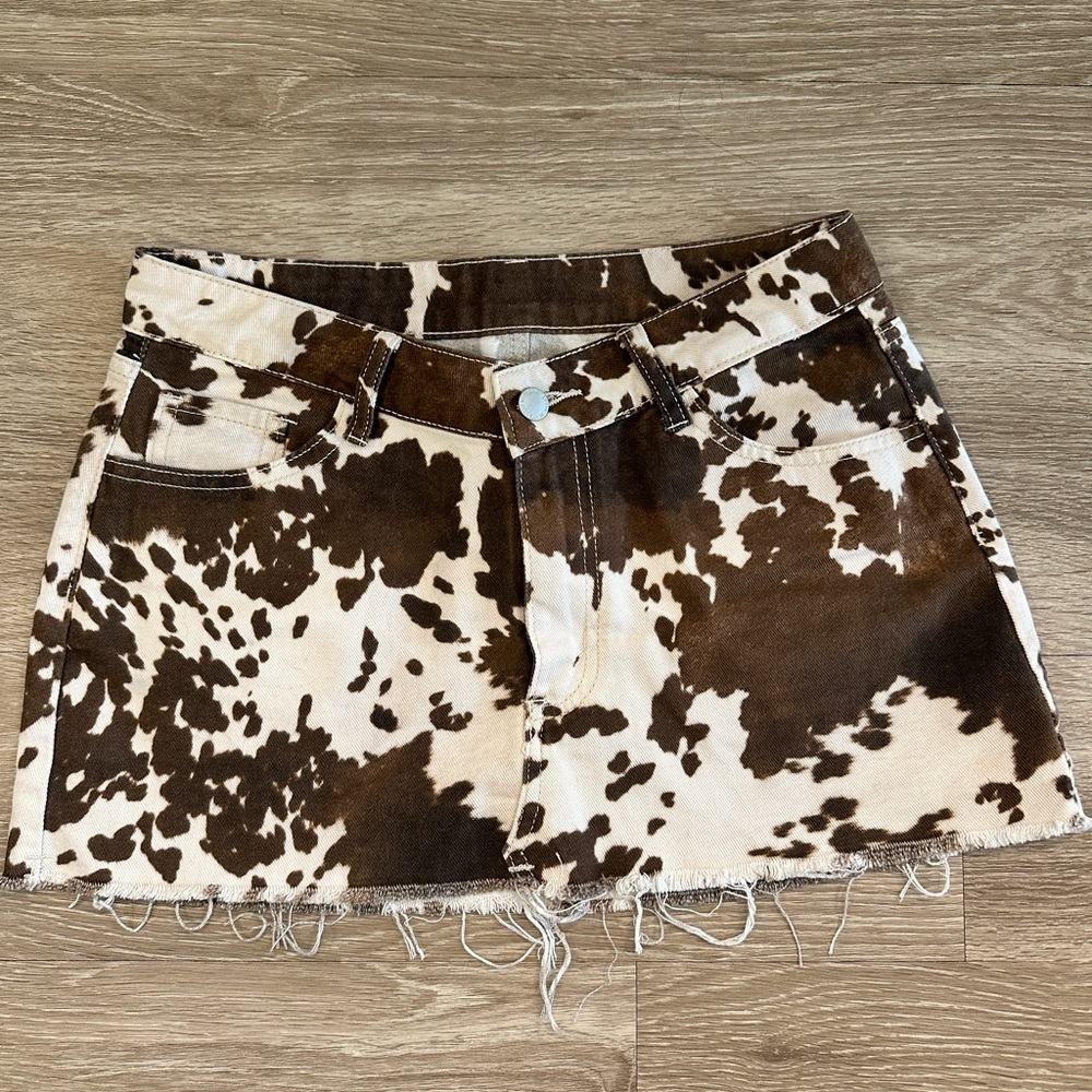 SHEIN cow girl  Mini Skirt